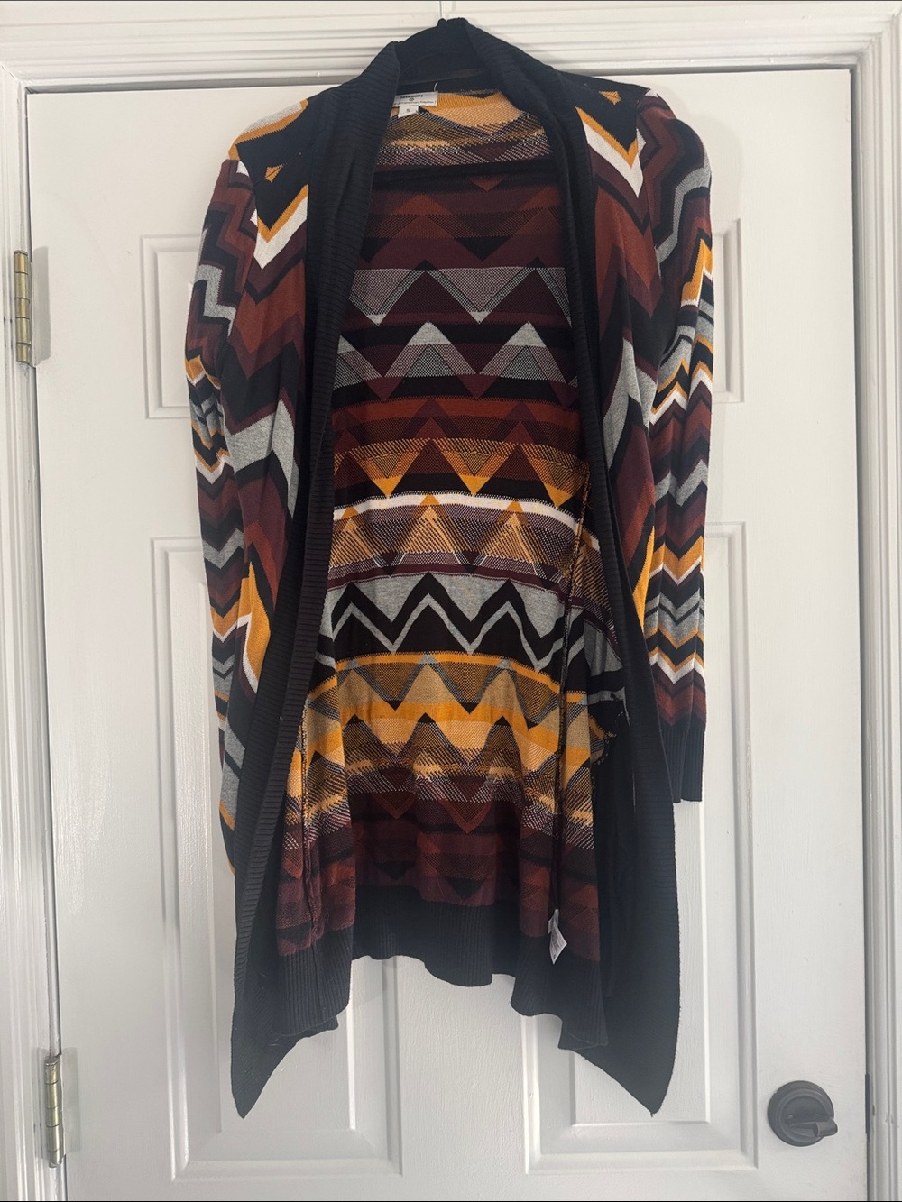 Missoni x Target Chevron Knit Long Open Cardigan Sweater Small